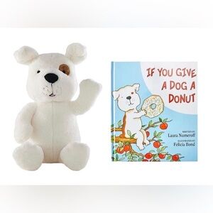 NWT: BOOK PACK # If You Give A Dog A Donut Book & Plush Stuffed Animal